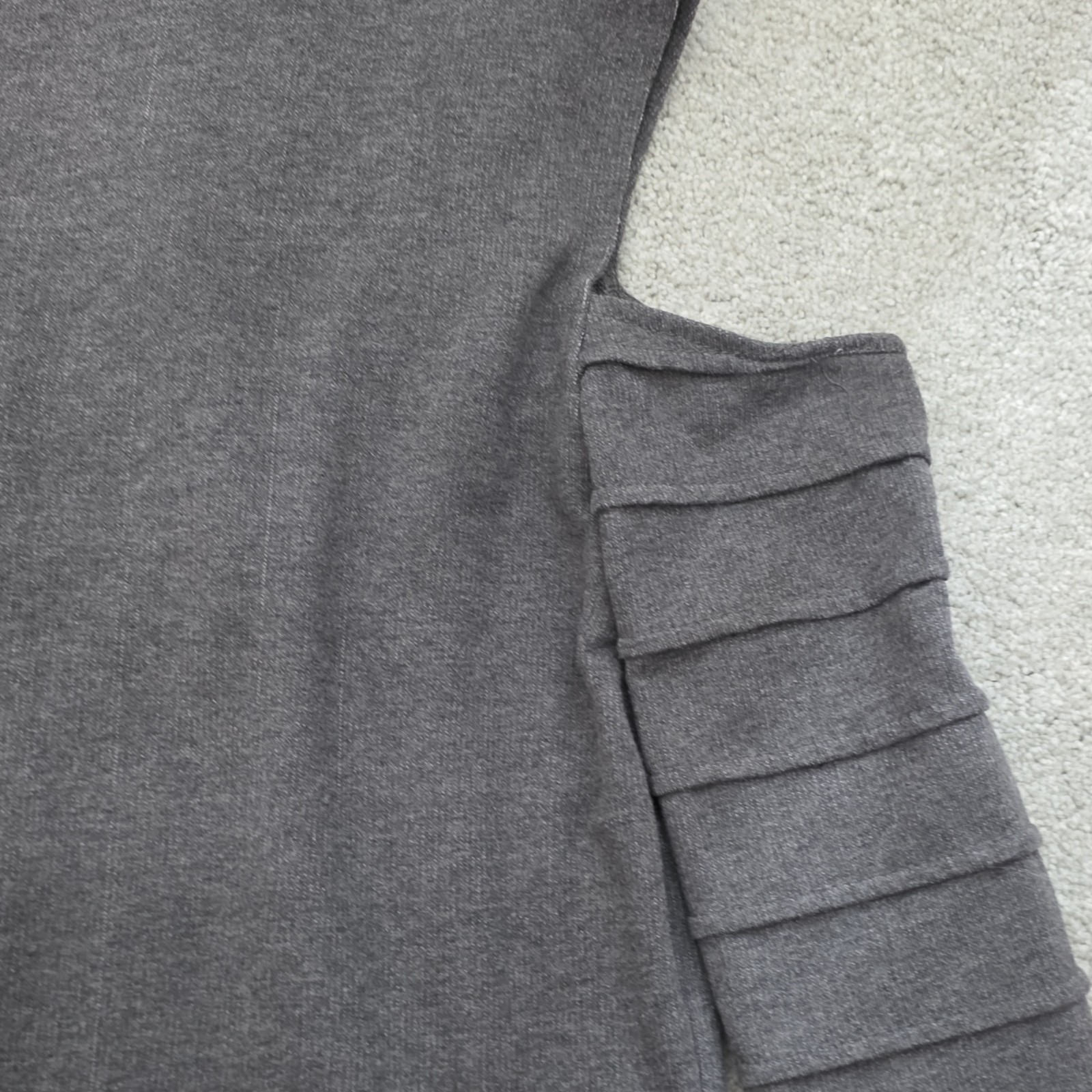 Star Wars Her Universe Gray Full Zip Cowl Neck Asymmetric Jacket Womens XS