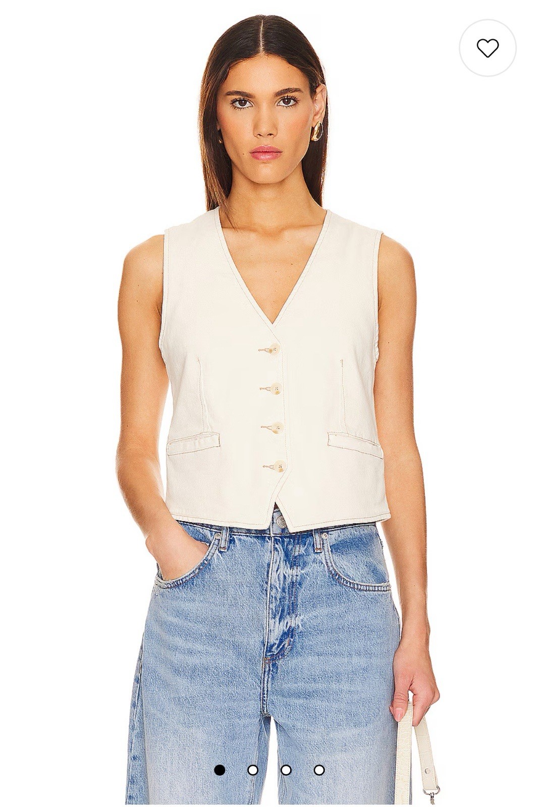 NWT Pistola Vero Vest Ecru color – Size Large – $138