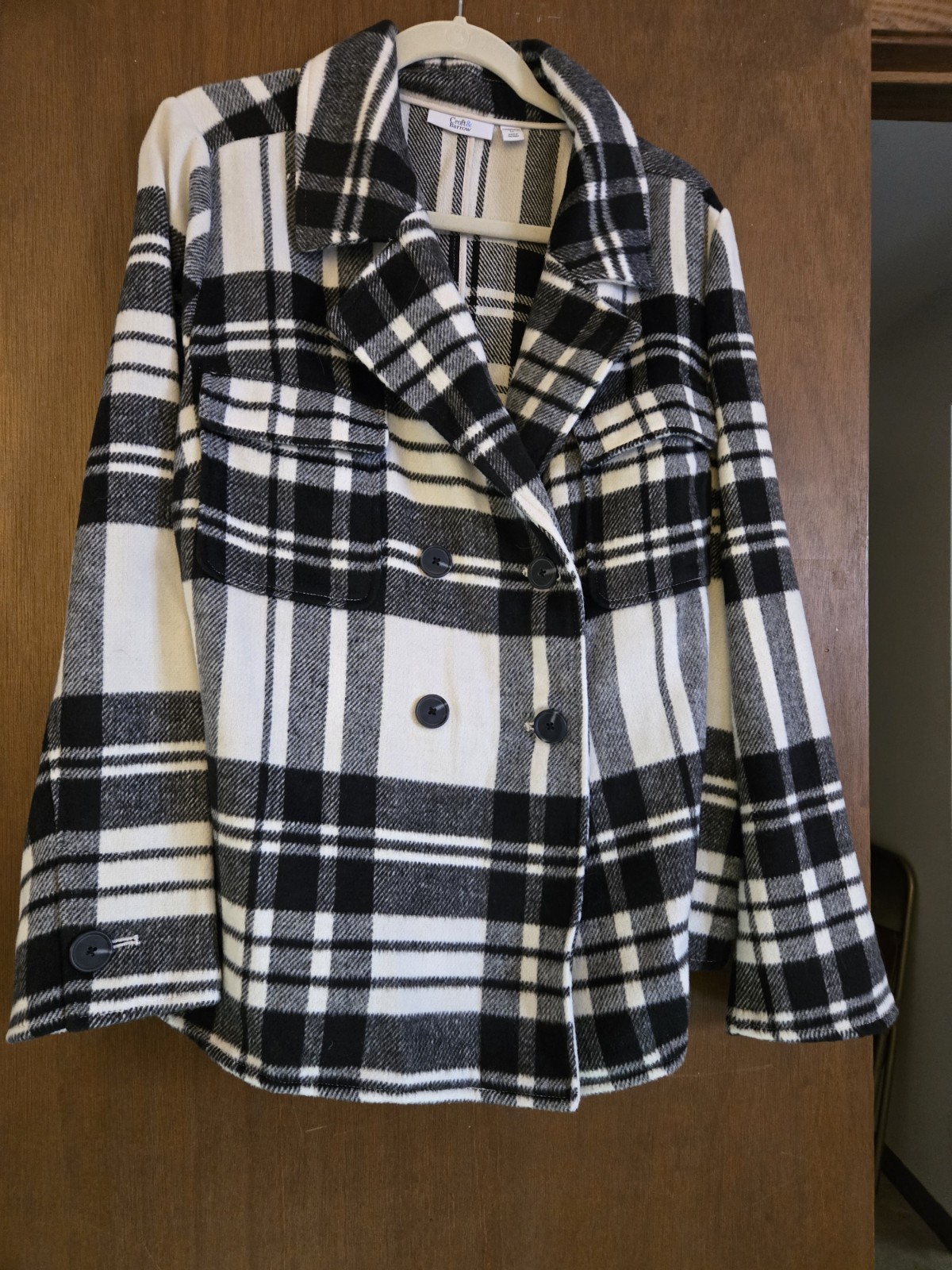 Croft & Barrow Women’s Jacket~ Unlined~ 1X~ So Cute! Double-breasted! SO soft!