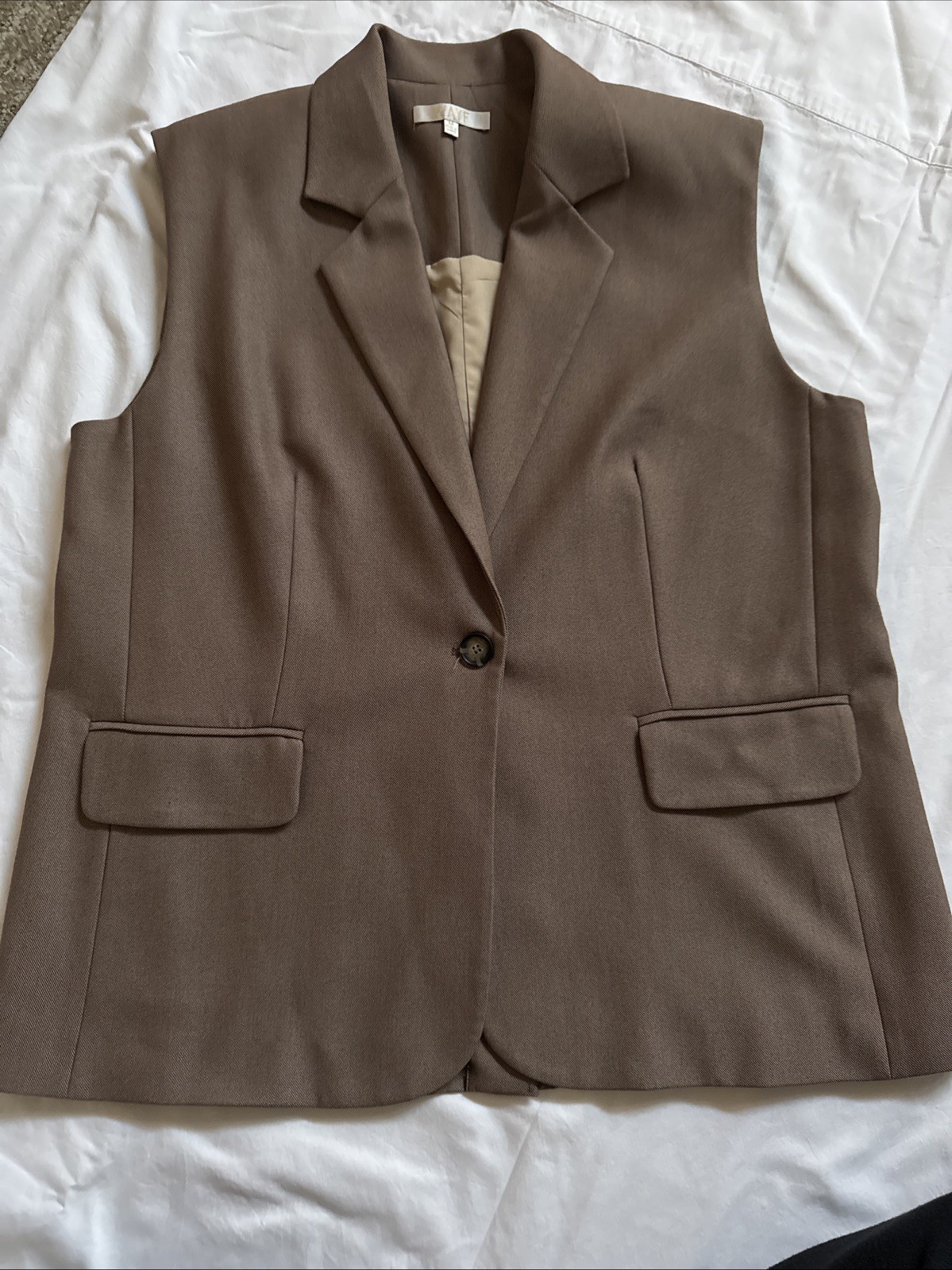Wayf Brown Vest/ Sleeveless Jacket Size M