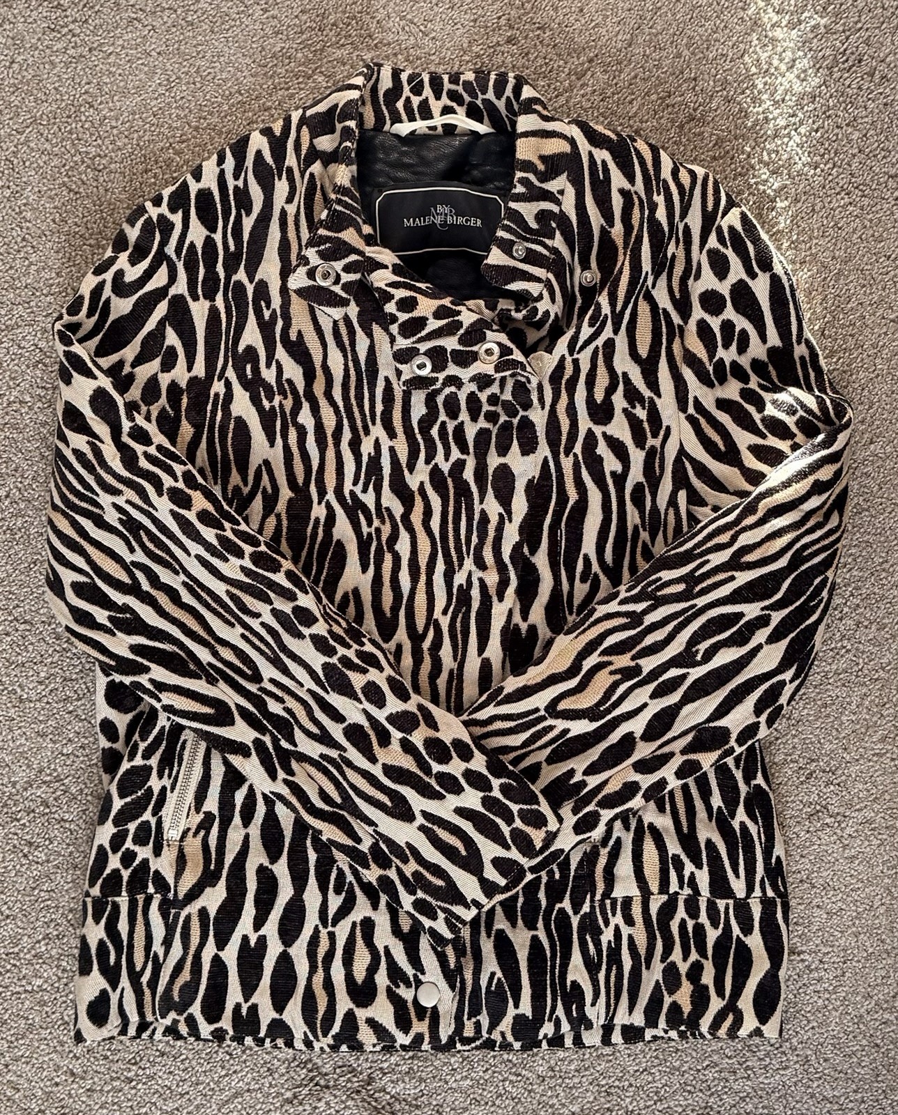 By Malene Birger Women’s Size 34 Style Axinas Luxury Leopard Print Jacket