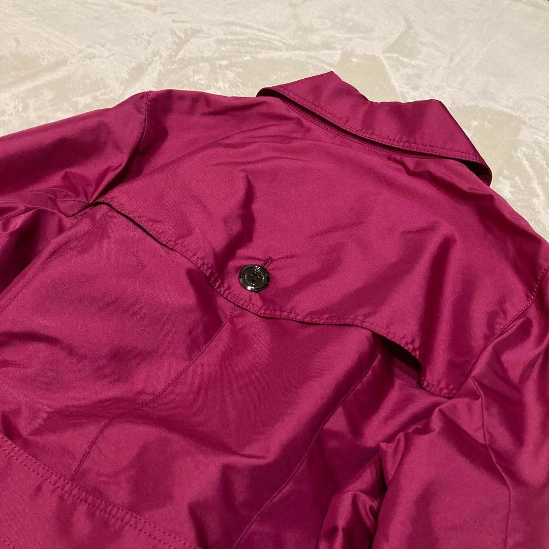 Burberry London Belted Trench Coat Long Coat Purple Size 44