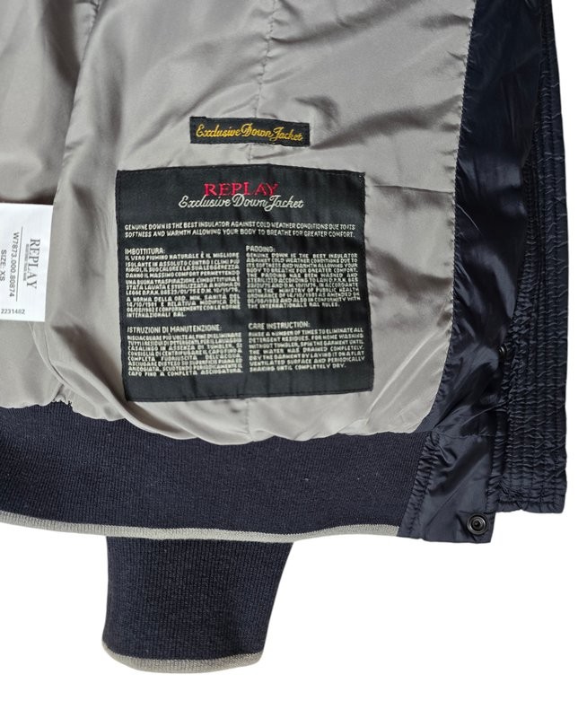 women replay jacket navy 34 / XS / 42