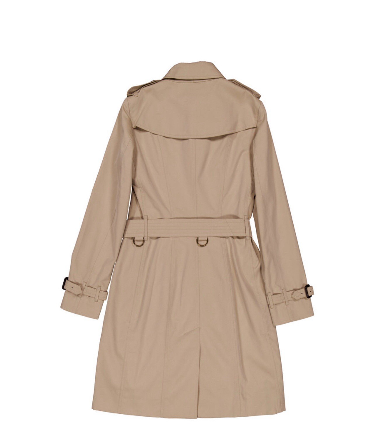 Auth Burberry Ladies Sandringham Excellent Mid-length Trench Coat Size 0 $1590