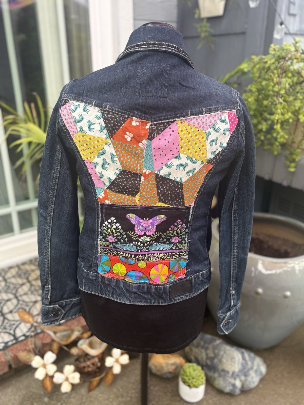 Up Cycled Women’s Espirit Jean Jacket size 4