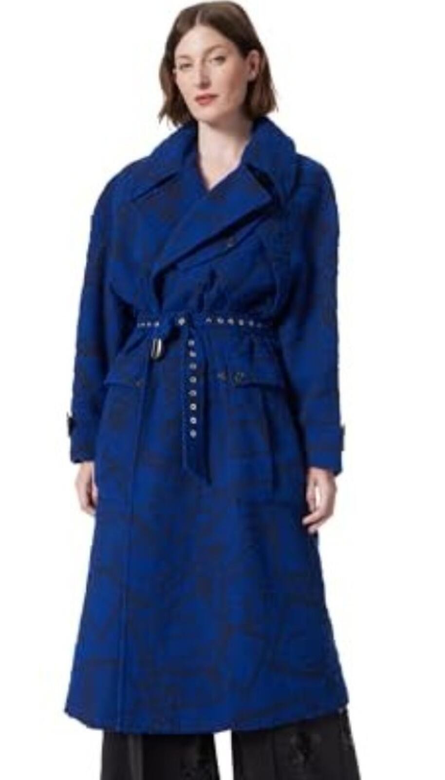DEE OCLEPPO Women’s Myah Military Styled Coat, Sodalite Blue