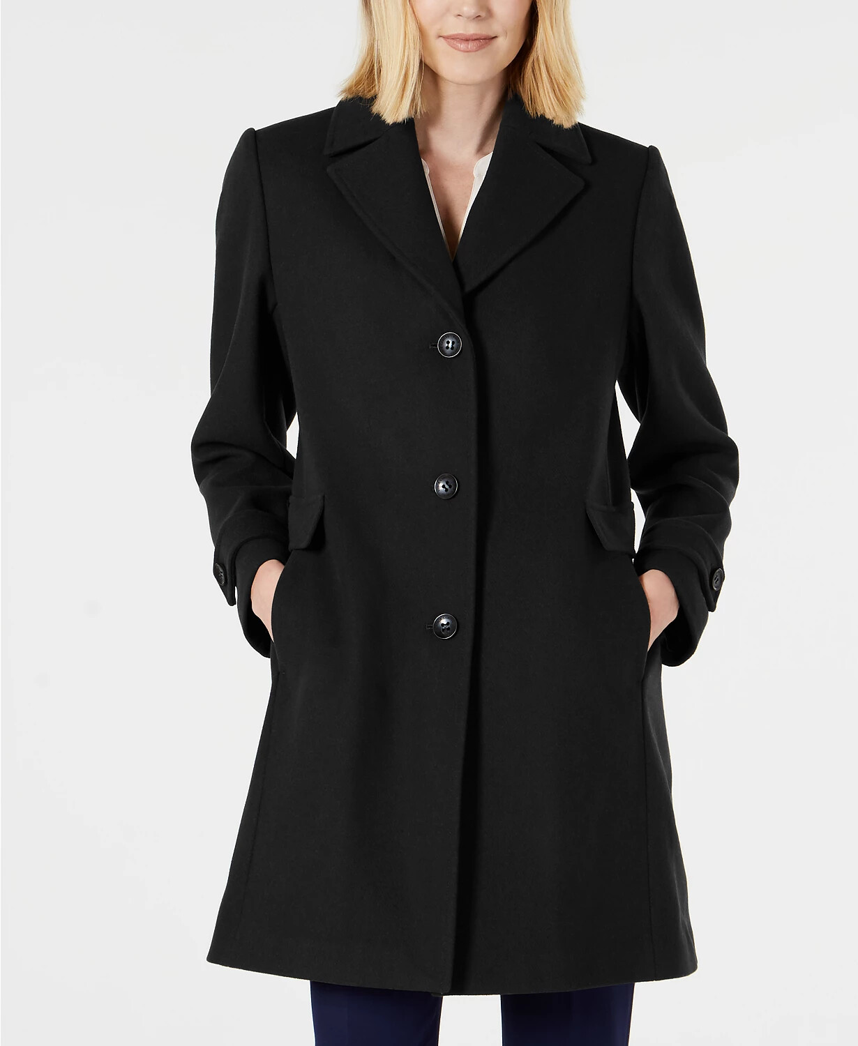 Vince Camuto Petite Single-Breasted Walker Coat MSRP $400 Size PXXS # 18A 133 N
