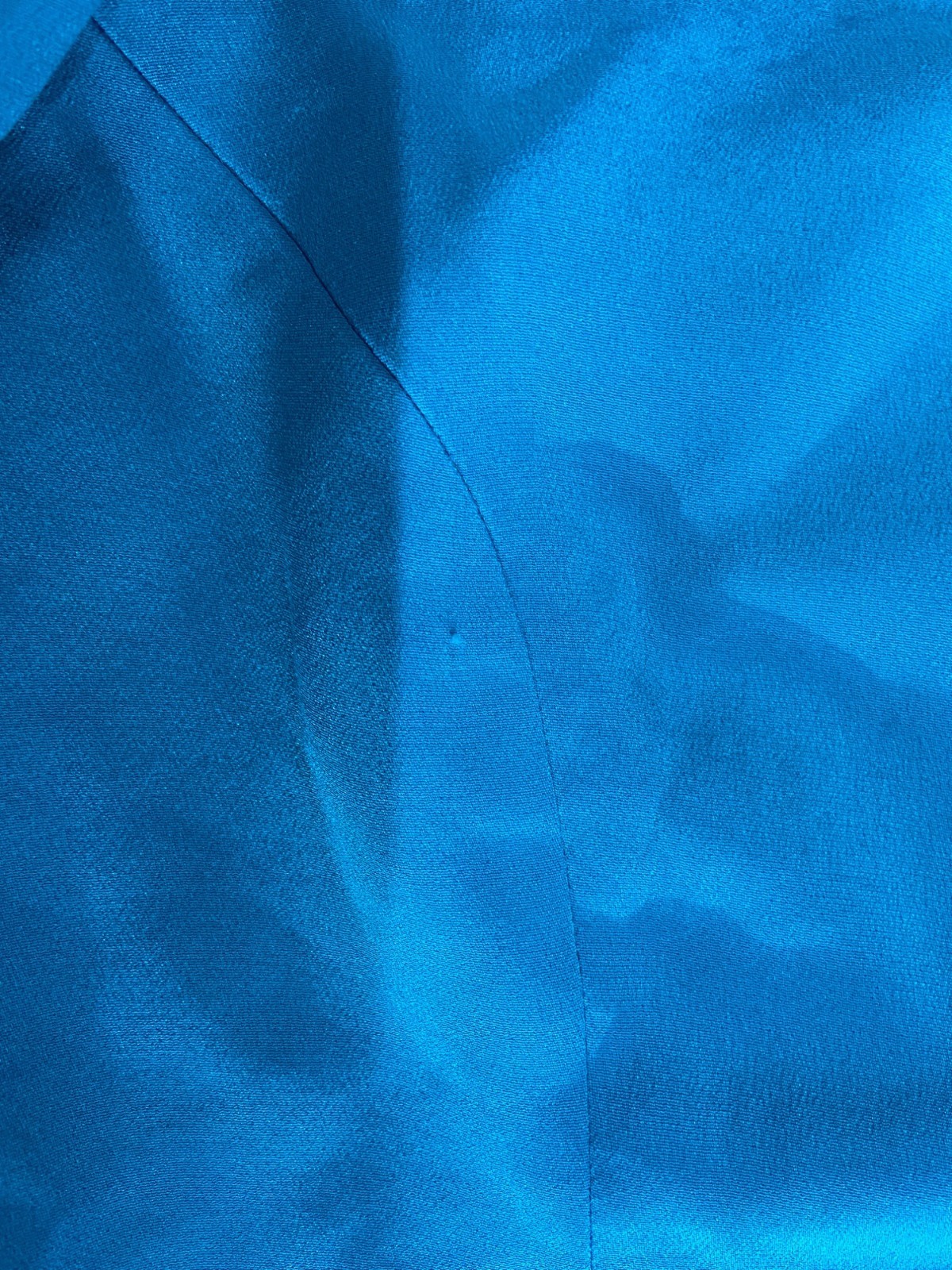 Vintage Rimini by Shaw Silk Blazer Size 6 Teal Rhinestone Buttons Elegant Y2K