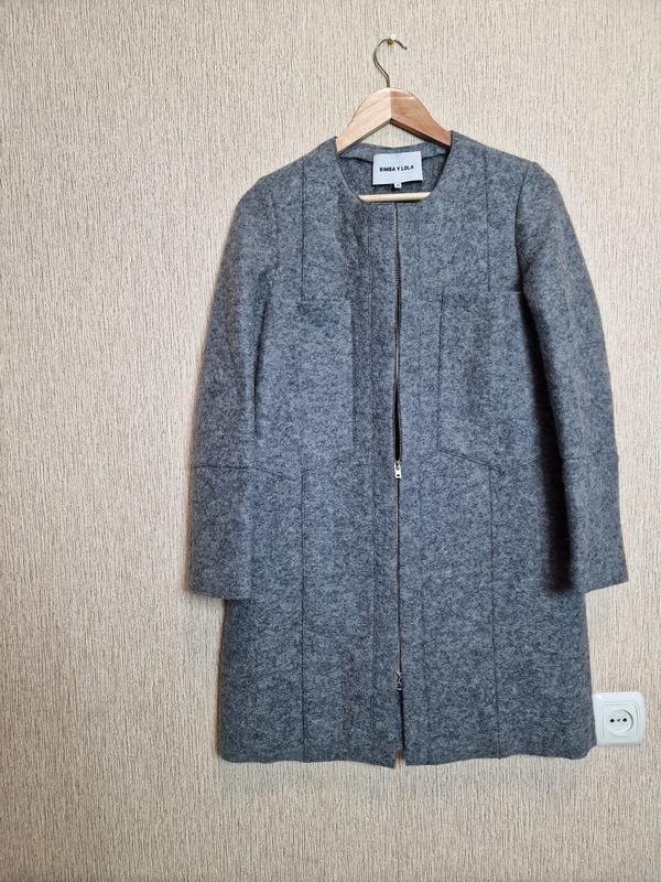 Women Bimba y lola coat grey wool 32 / XXS / 40
