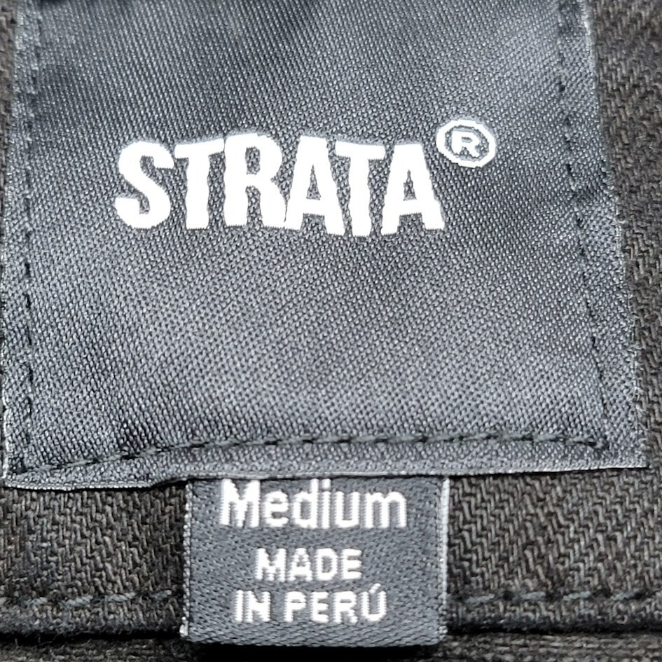 Strata Lolla Lollapalooza World Tour Jean Jacket Size Medium Black Denim