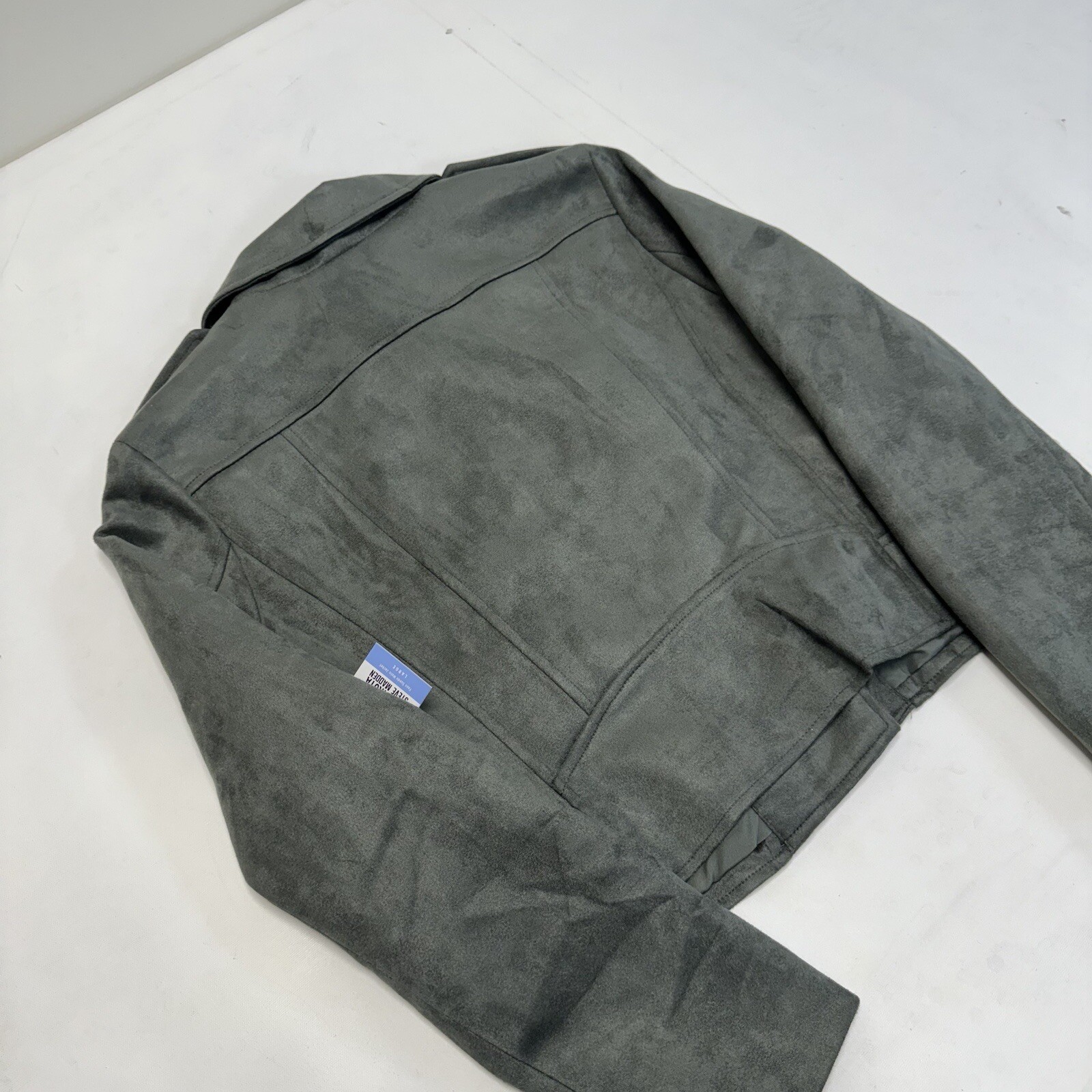 Steve Madden BB Dakota Vegan Suede Moto Jacket Size Large NEW $99 MSRP