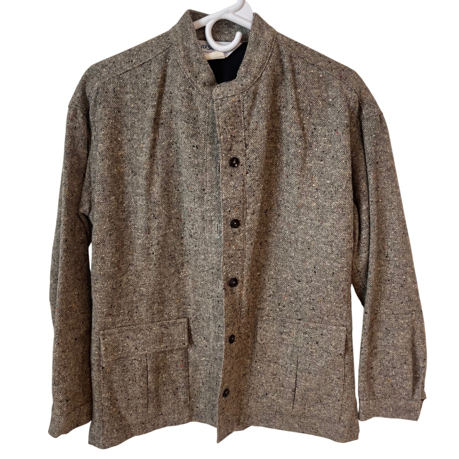 Vintage Jax Slax Topz Women’s Jacket Size 10 Wool Blend Tweed Business Casual