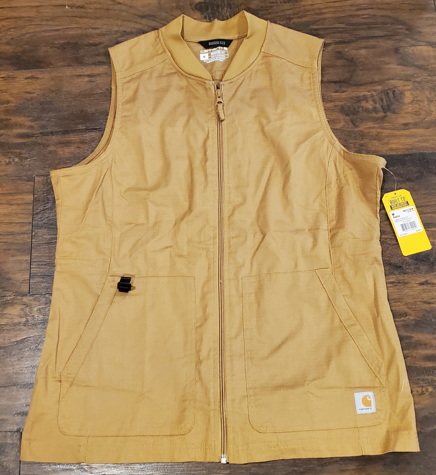 Carhartt Utility Vest Womens Medium Rugged Flex Modern Fit Ripstop Zip Front New