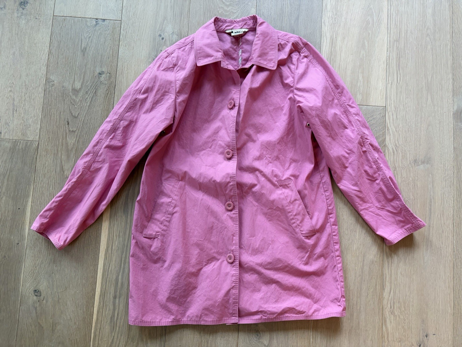 LL Bean pink 100% cotton spring fall lightweight jacket – size medium