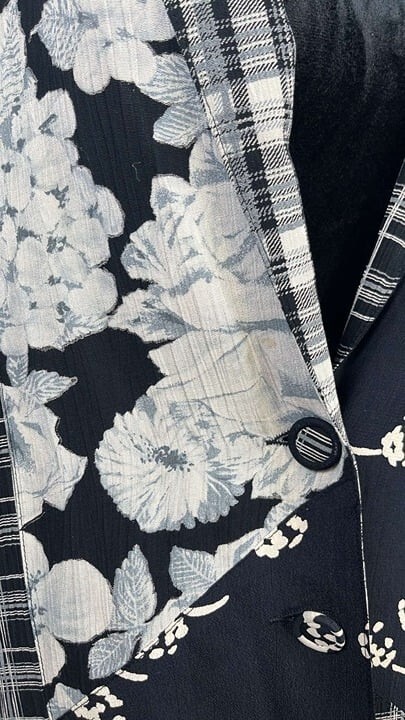 Carole Little Multi Patterned Jacket 90s Y2K Pockets
