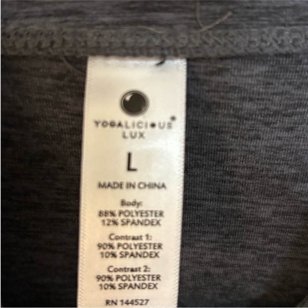 Yogalicious Lux Zip Jacket Dark Charcoal L | Active Stretch Layer