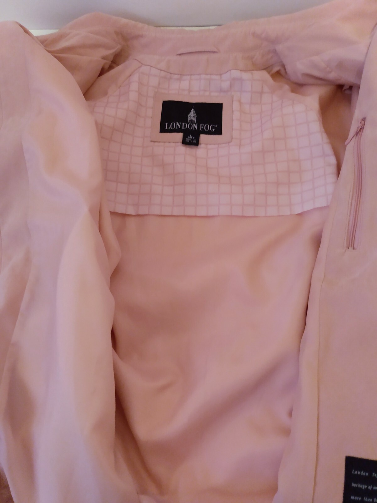 London Fog Women’s Pink Hidden Button Pockets Lined Shacket Jacket size L