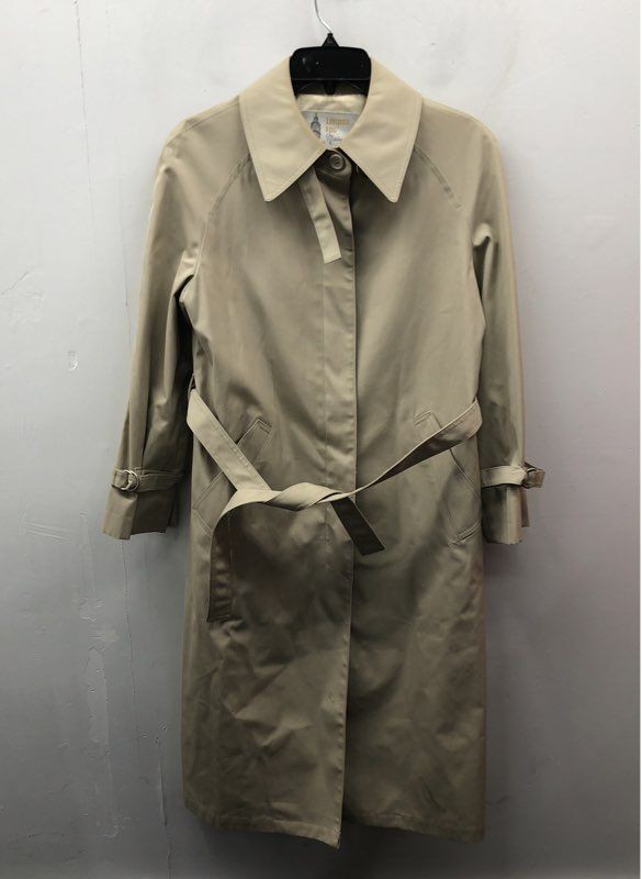 Vintage 80s London Fog Women’s Beige Maincoat Belted Trench Coat Size 10 PET