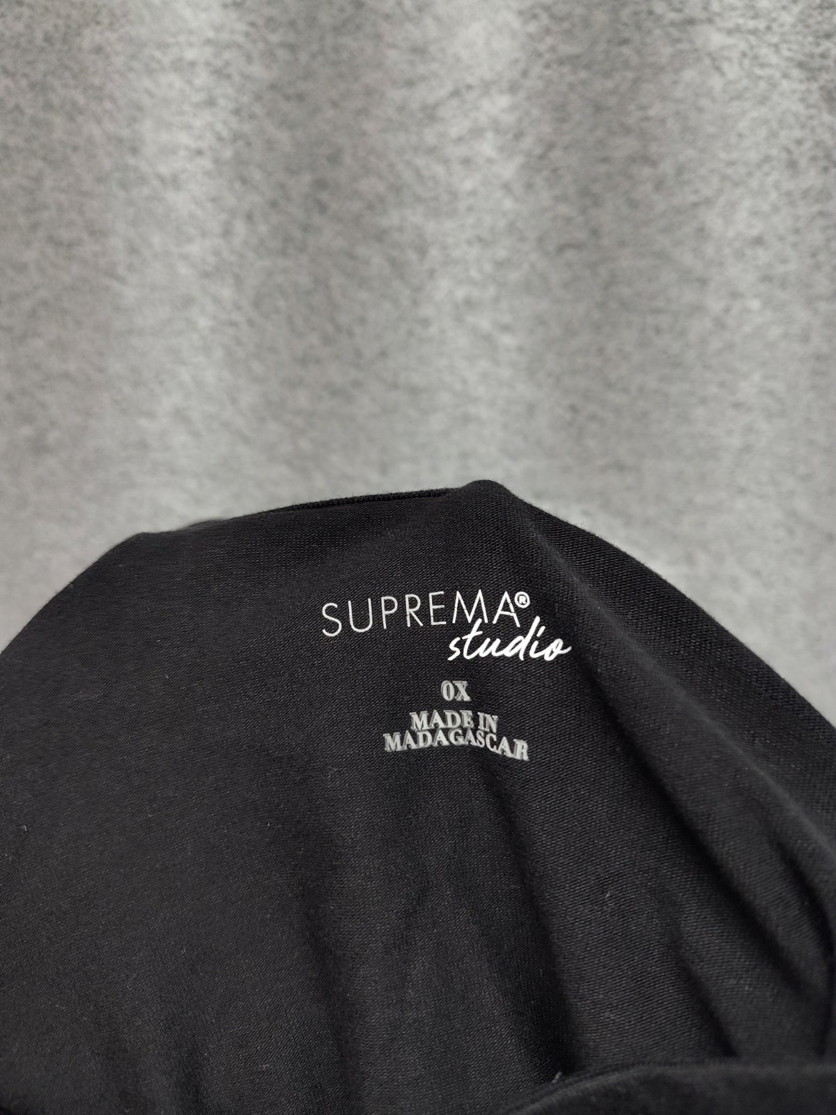 Suprema Studio Women Vest Jacket 0X Black Sleeveless Full Zip Casual Activewear