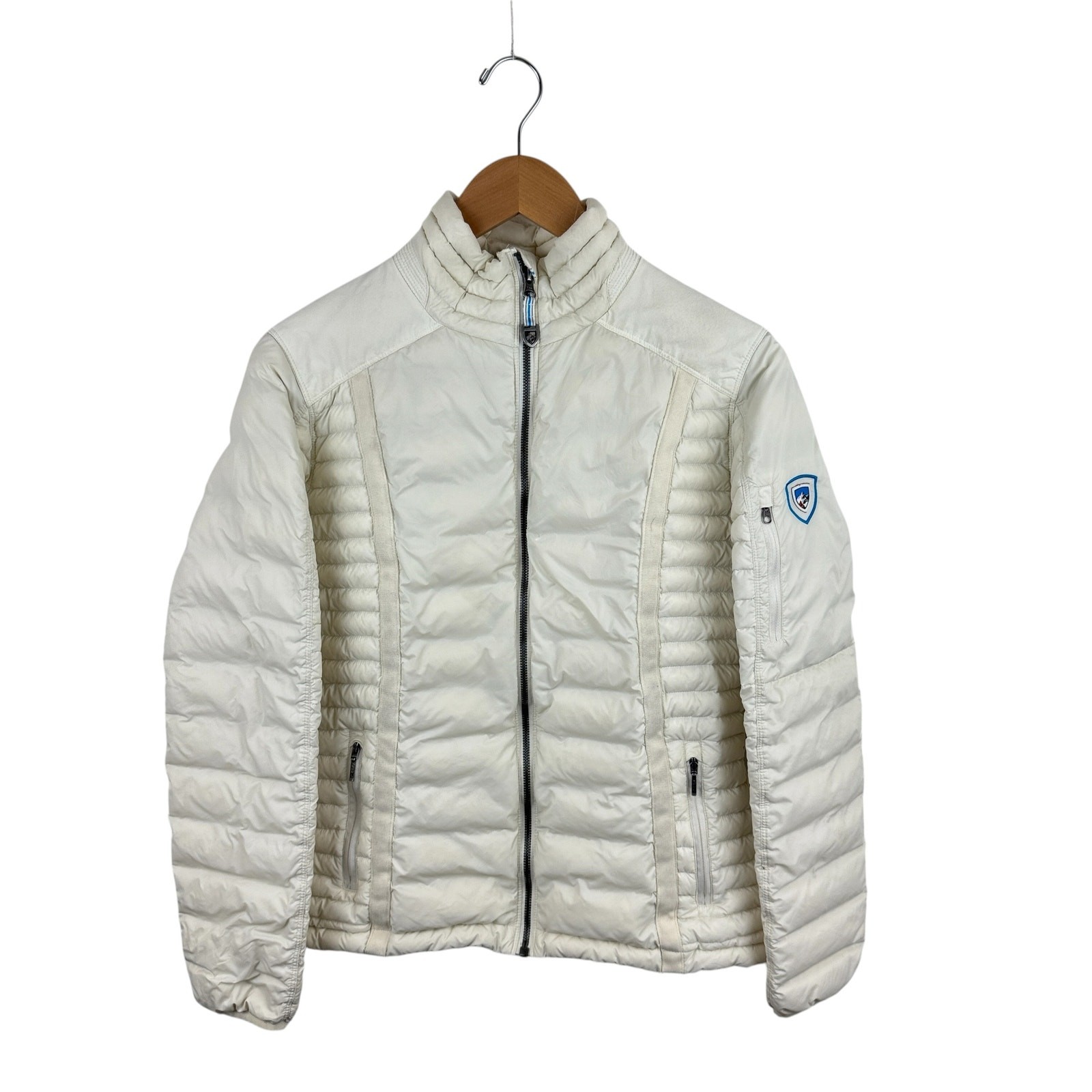 Kuhl Women’s Spyfire Down Jacket S Quilted Ivory 800 Fill