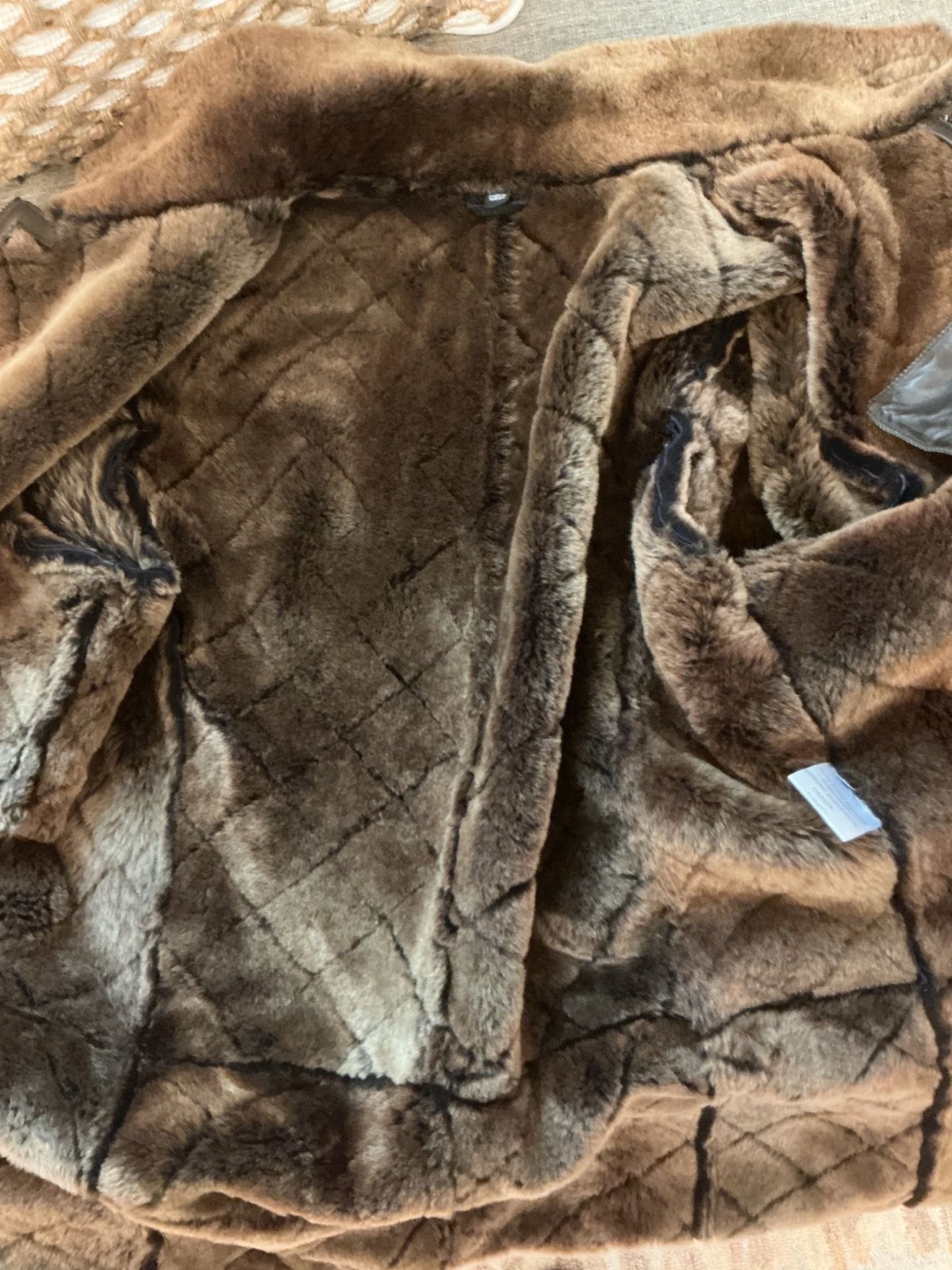 Overland Women’s 100% Sheepskin Shearling Coat Long Size 44