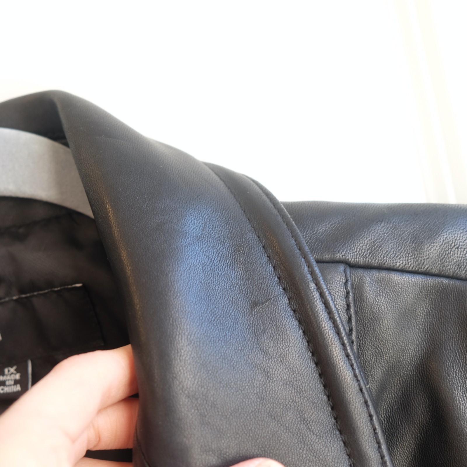 Avanti Black 100% Genuine Leather Jacket Button Up Extra Large 1X Single Blazer