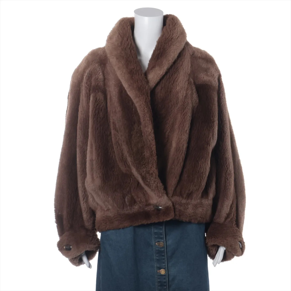 Yves Saint-Laurent Unknown material Jacket Unknown size Ladies’ Brown Brand tag