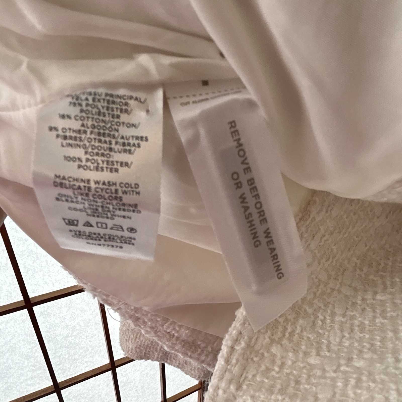 Ann Taylor Women’s Ivory Biker Jacket Collared Full Zip Zipped Pockets Lined 12