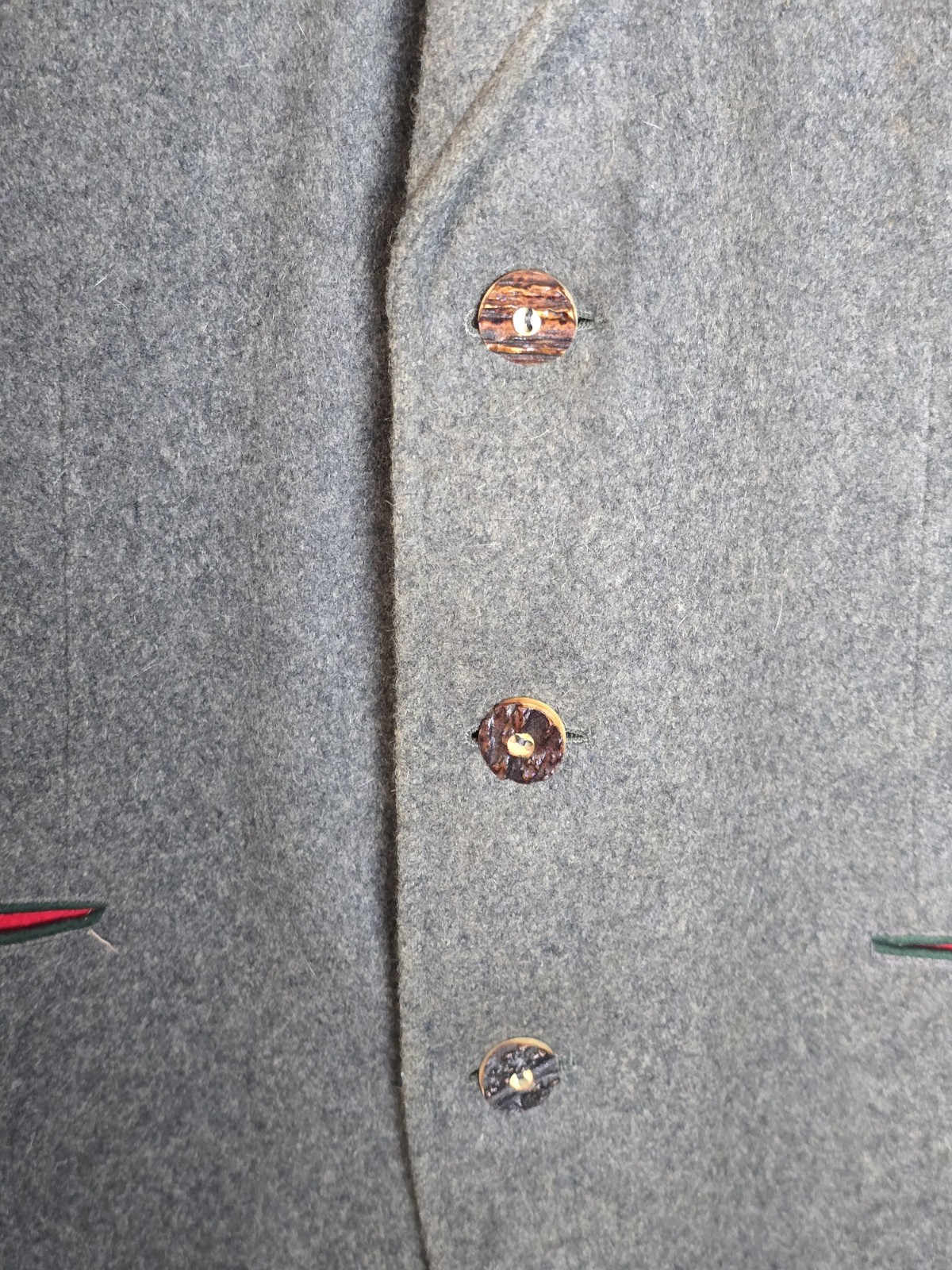 Bayrische Reine Wolle Wool Duke Of Windsor Style Royal Coat Stag Buttons 50