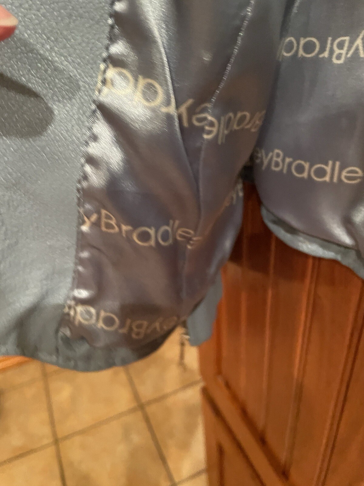 Bradley Bayou Blue 100% Genuine Leather Jacket Women Sz M