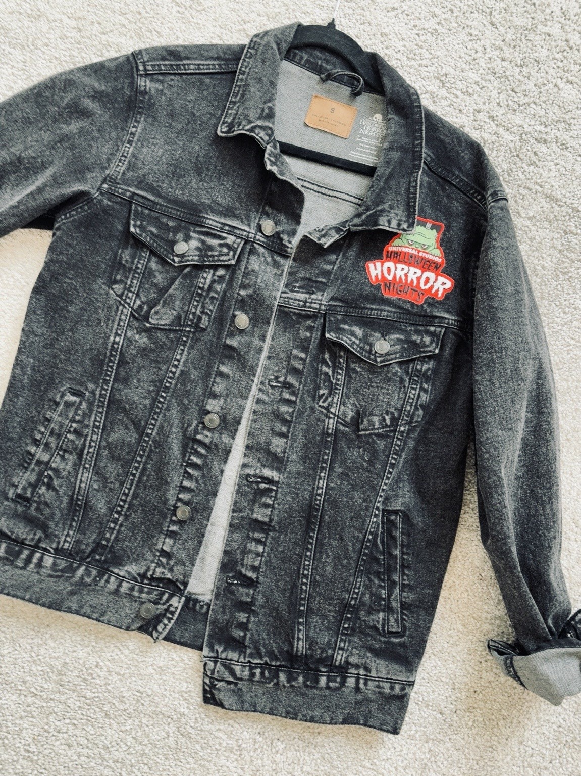 Universal Studios Halloween Horror Nights HHN Screamers Denim Jacket S EUC