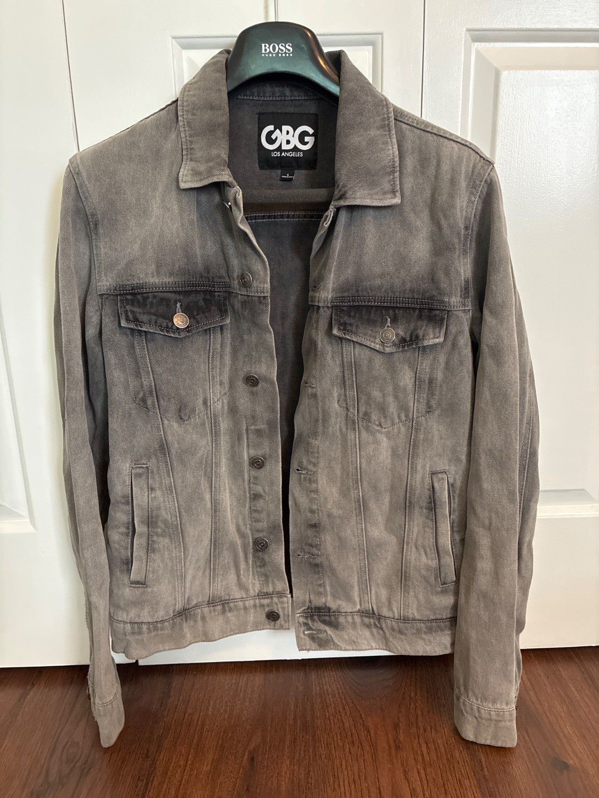 GBC Los Angeles Grey Denim Men’s Jean Jacket/Excellent Condition/ 100% Cotton
