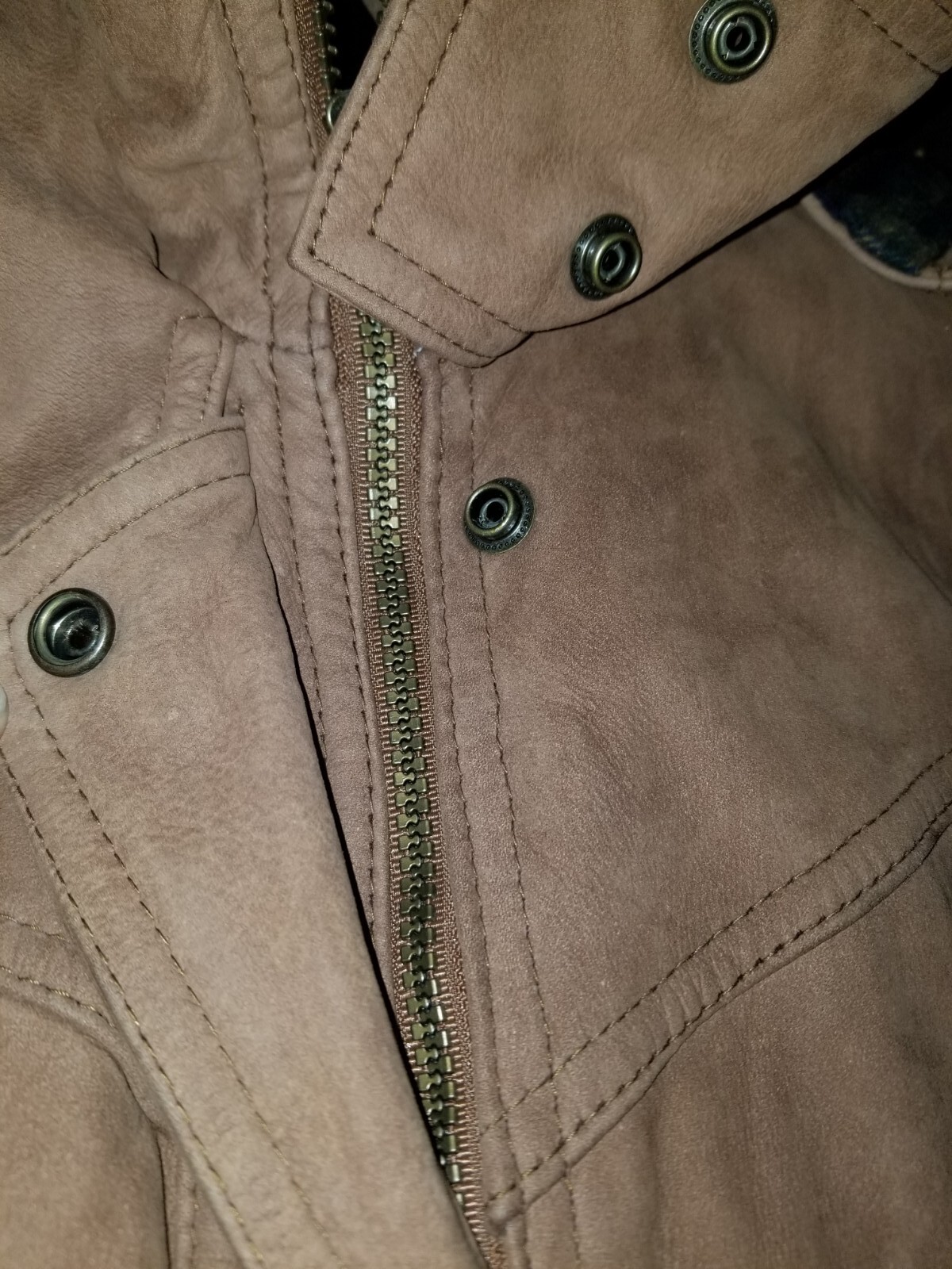 Adventure Bound Wilsons Leather Jacket Womens XS Brown Hooded Bomber Soft Heavy