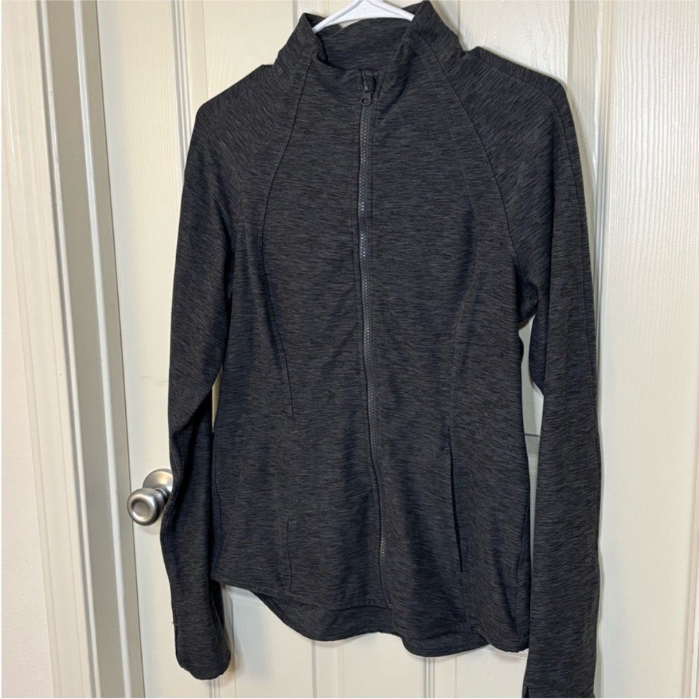 Yogalicious Lux Zip Jacket Dark Charcoal L | Active Stretch Layer