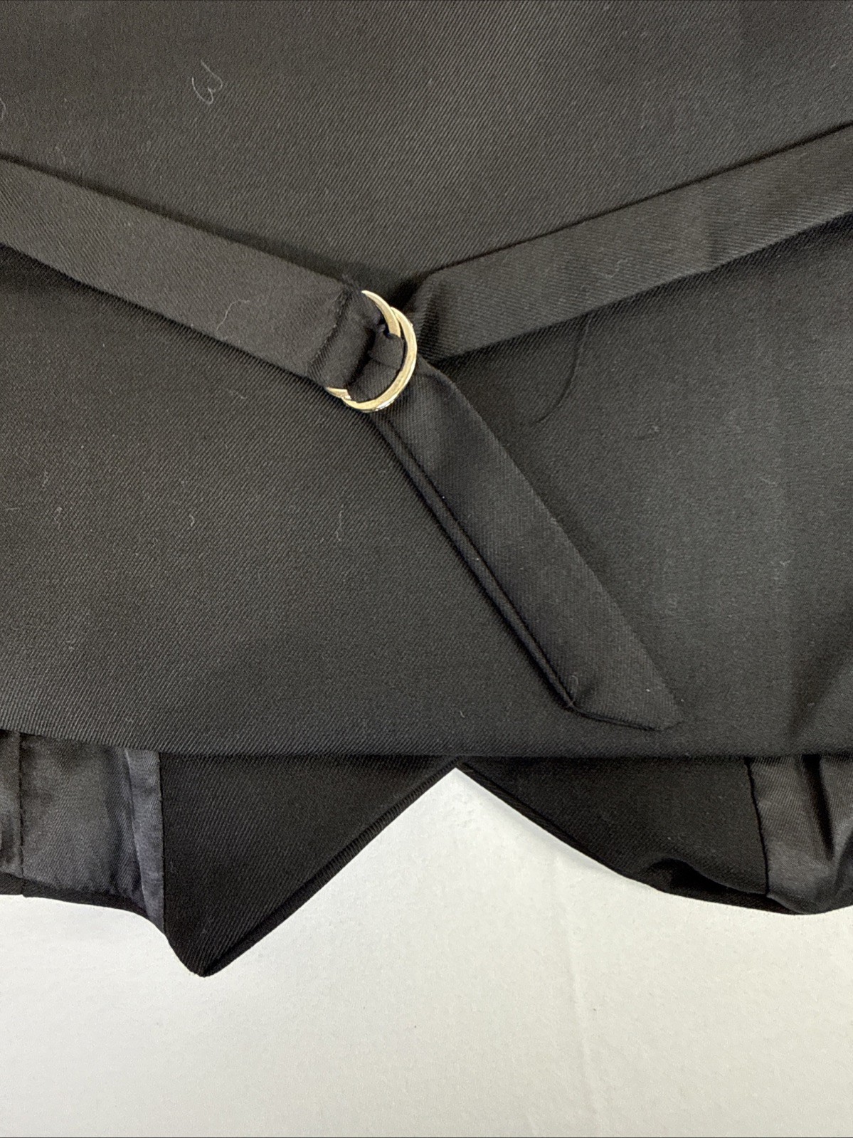 Belle Poque Black Suit Type Vest Women’s Lg. 6 Button Front, Buckle Back Strap.
