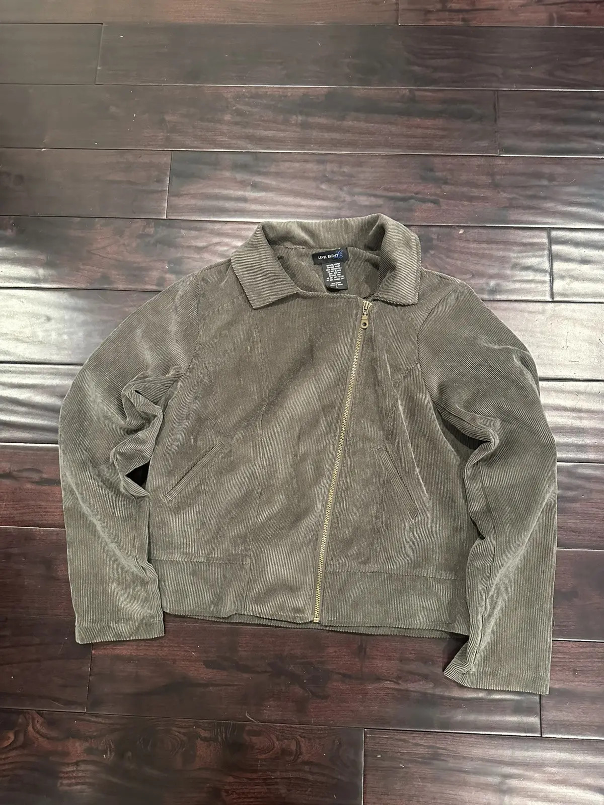 Vintage corduroy rick owen type side zipup