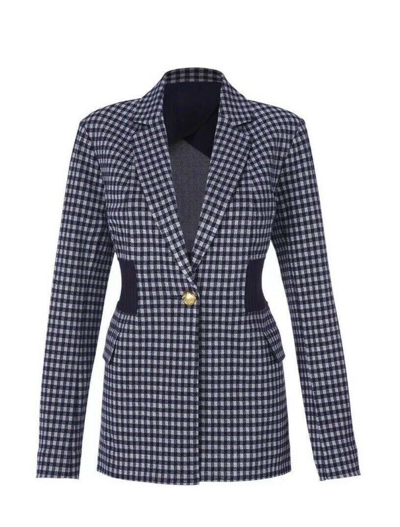 Cabi New NWT Checkup Blazer #5848 Navy & Periwinkle blue XS – XXL