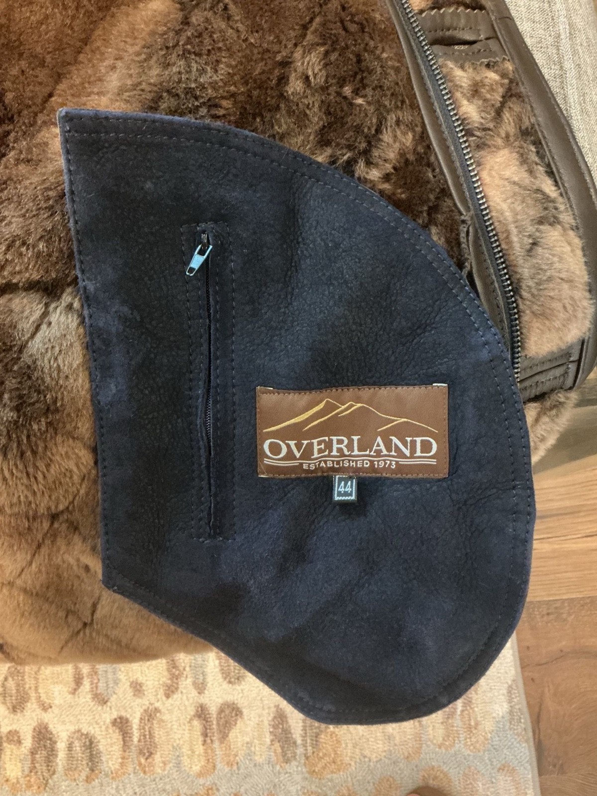 Overland Women’s 100% Sheepskin Shearling Coat Long Size 44