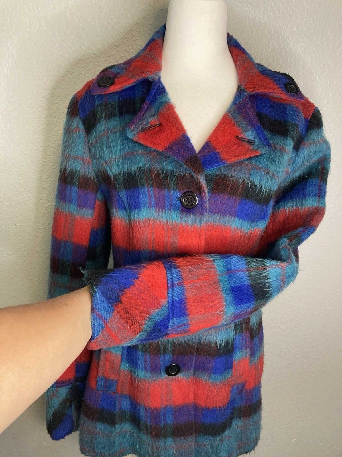 BKE Buckle Peacoat Medium Women’s Jacket Multi Color Outerwear