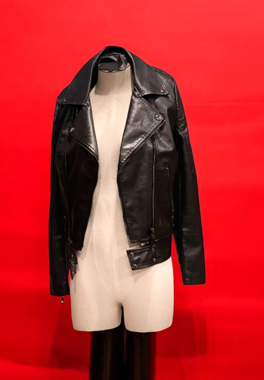 Black Women’s Slim Fit Biker Style Real Leather Jacket – 30 days returns
