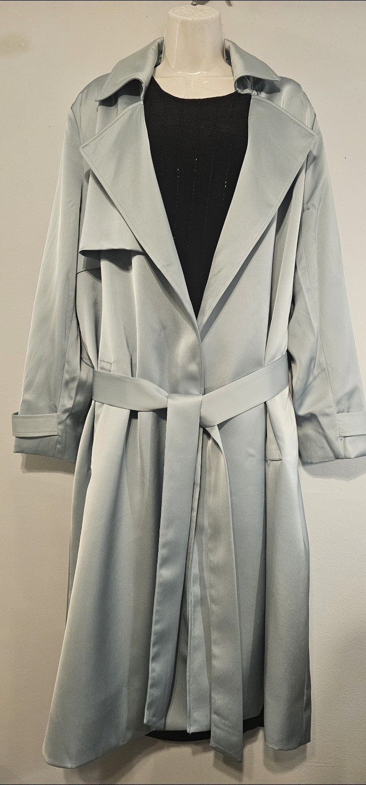 DO BY DEE OCLEPPO Julia Mixed Media Trench Coat Size XL