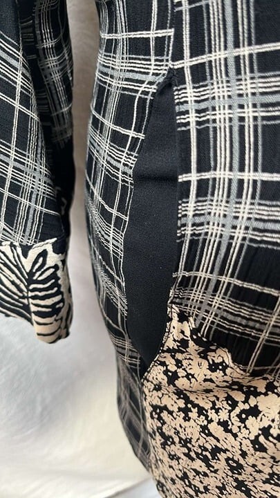 Carole Little Multi Patterned Jacket 90s Y2K Pockets