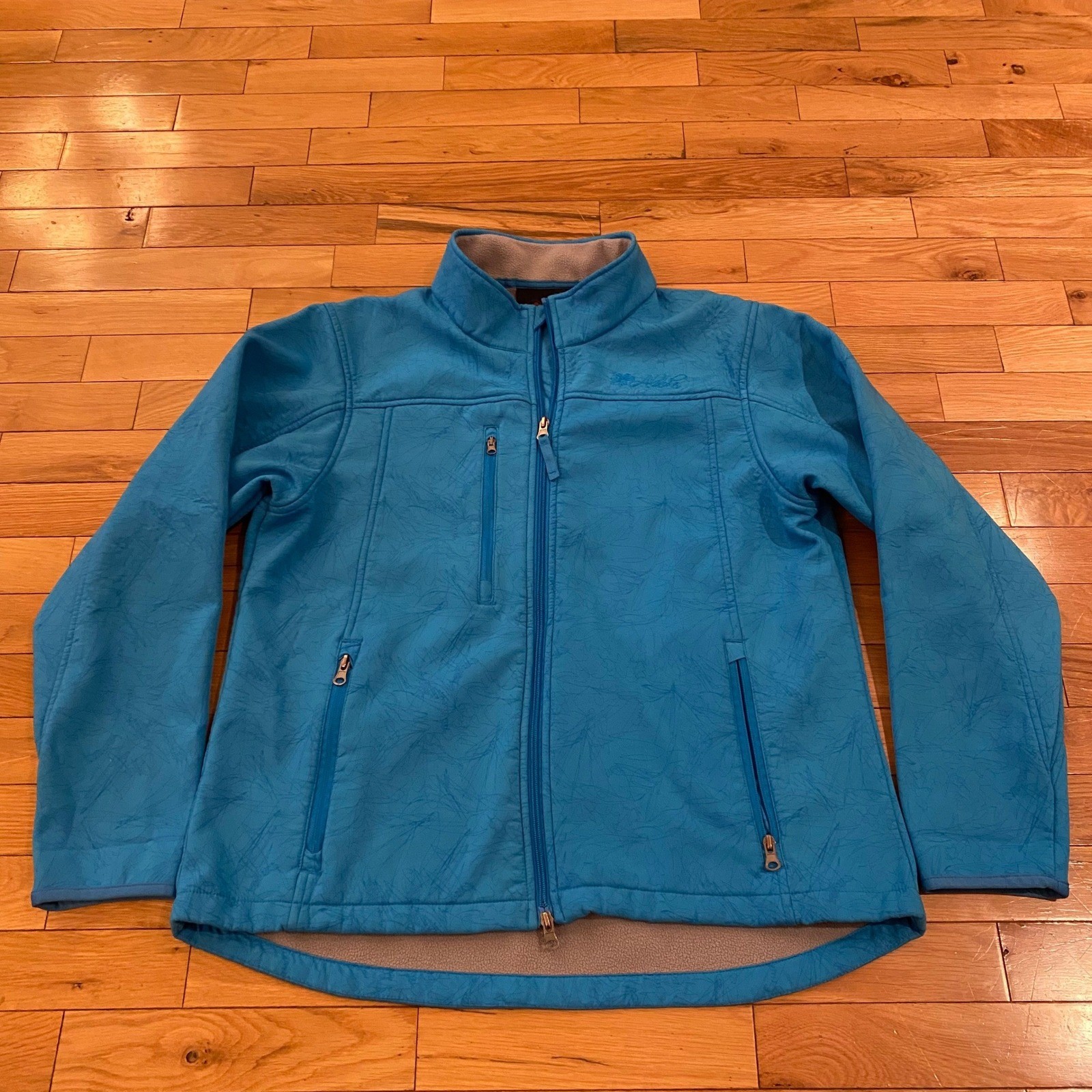 Prairie Mountain Alaska Softshell Jacket Womens XL Blue Full Zip Fleece Lined