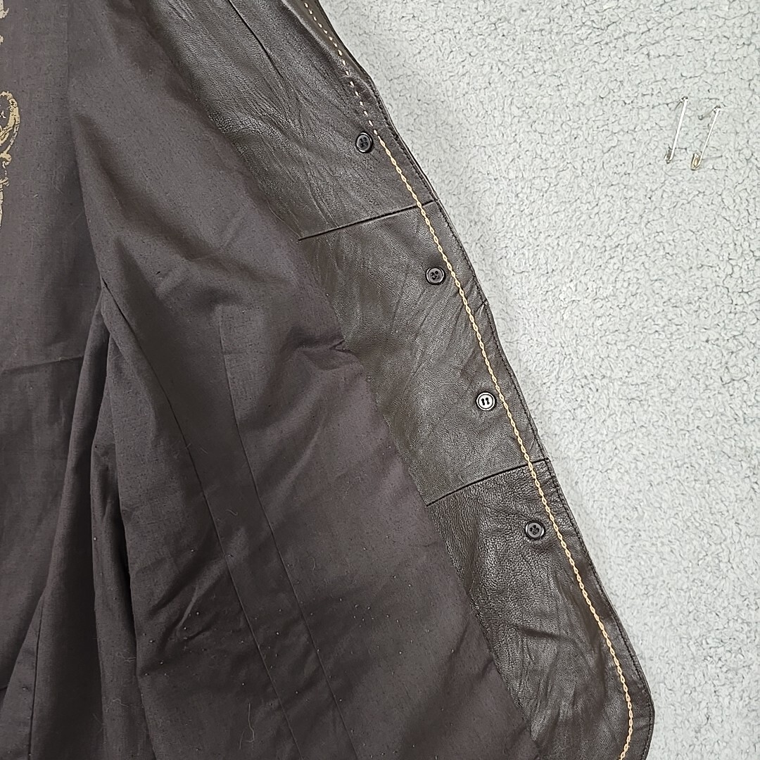 INC INTERNATIONAL CONCEPTS Size 3X Brown 100% Genuine Leather Jacket
