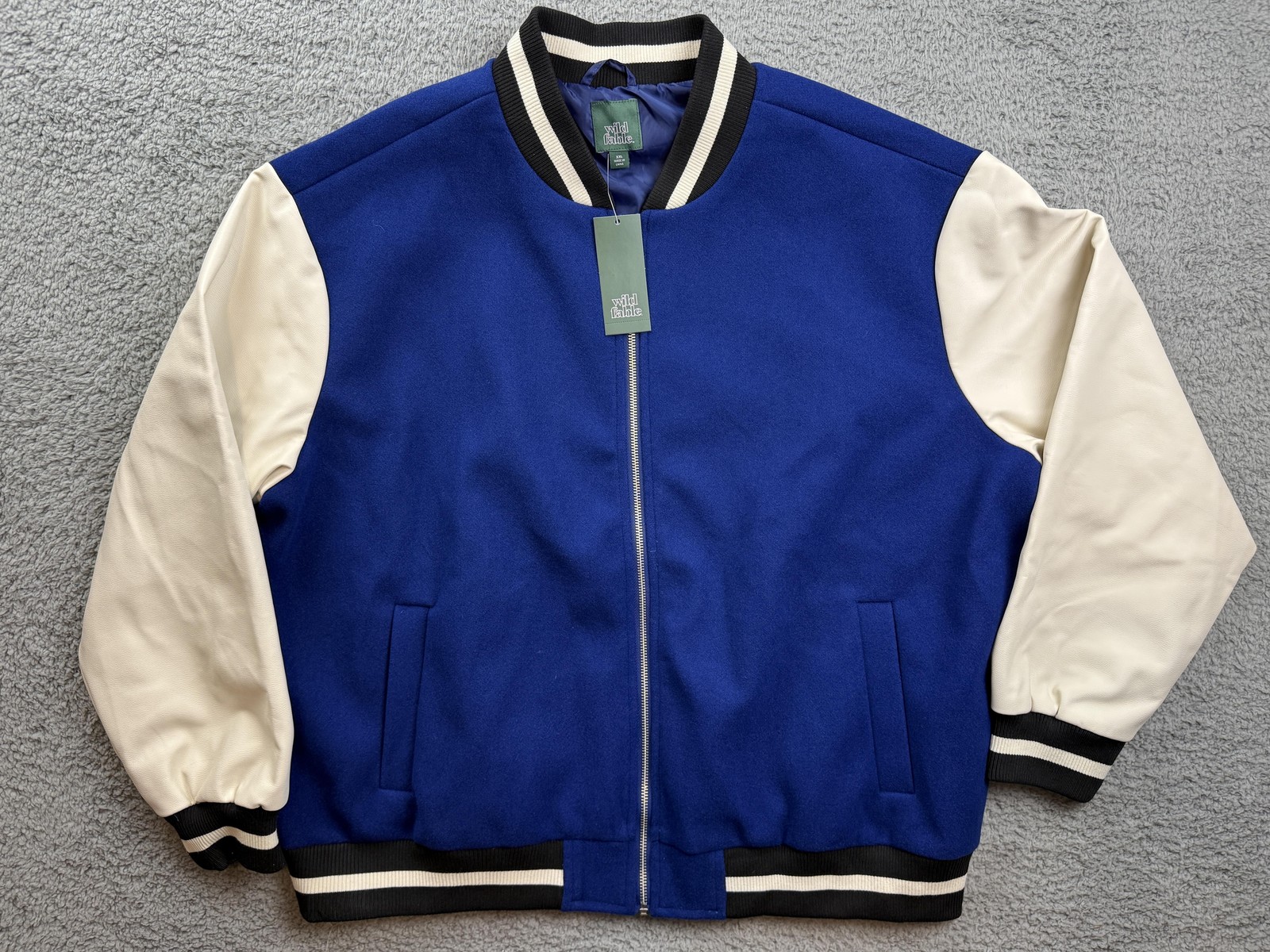 Wild Fable Varsity Jacket Womens 2XL Bomber Retro Letterman Baseball New