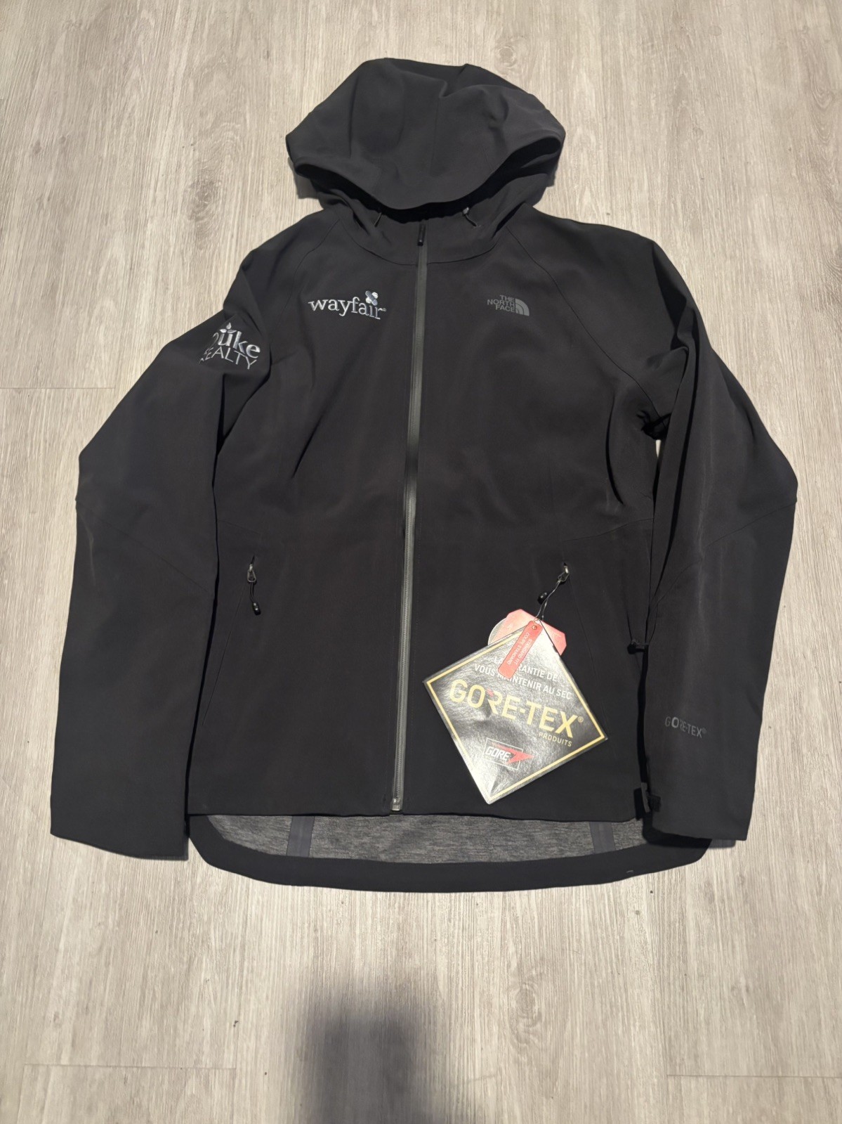 North Face Women Apex Flex GTX Gore-Tex Jacket Wind/Water Shield L Black New