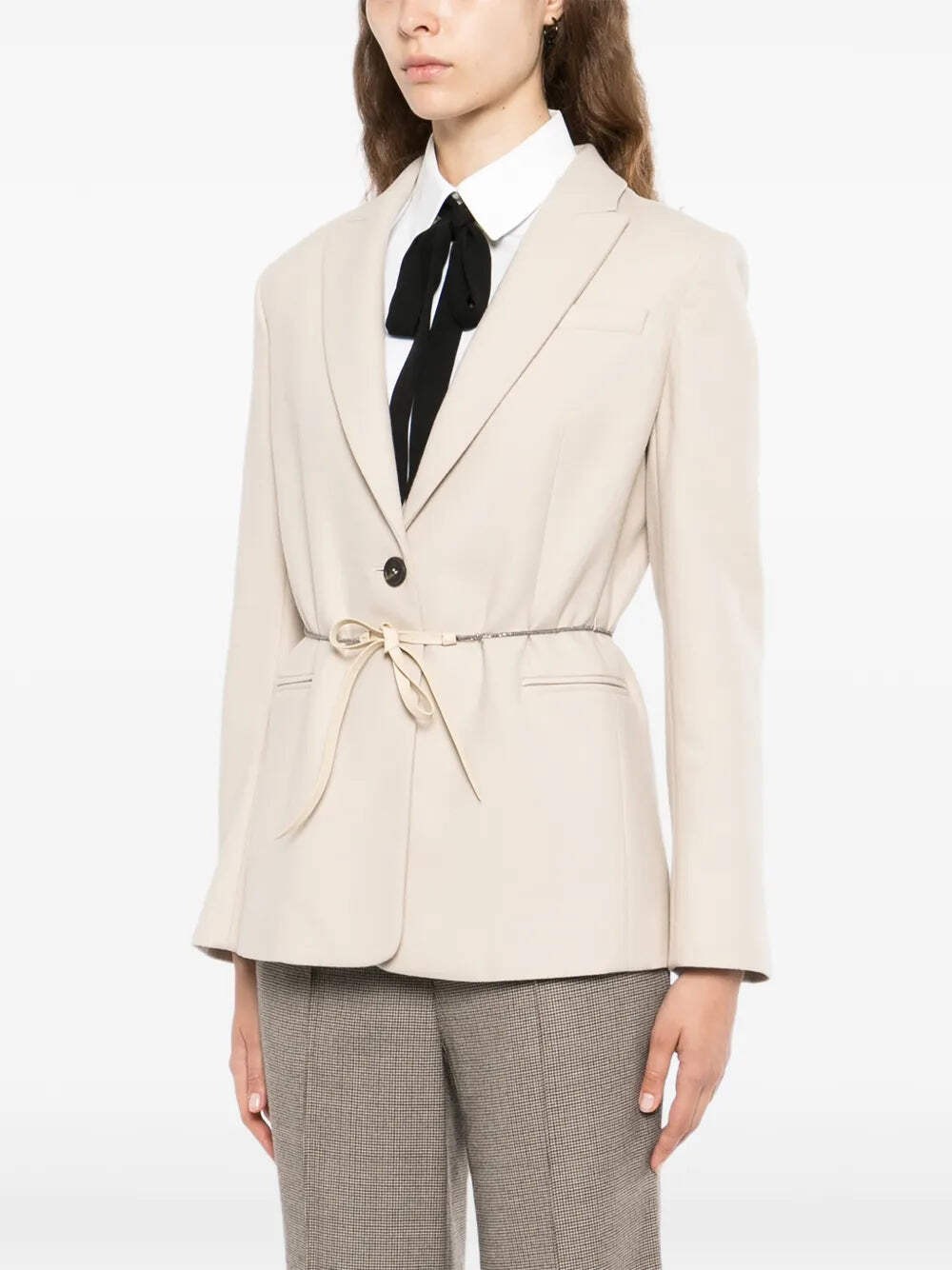 Other Designers Beige Wool Blazer