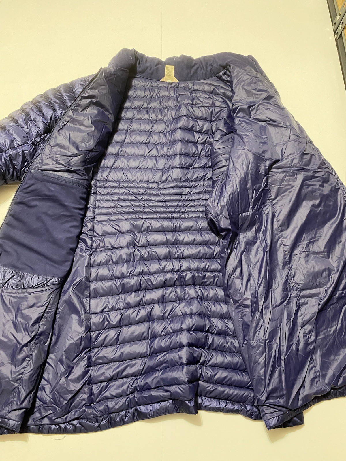 Duluth Trading Duck Down Jacket Womens 3X Dark Blue Long Puffer