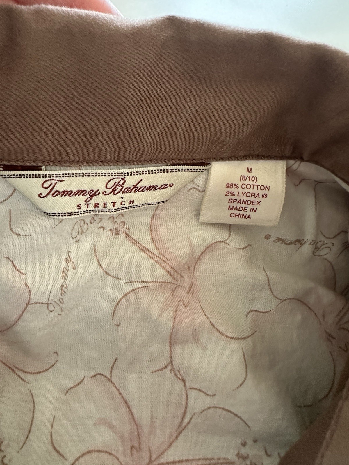 Tommy Bahama Women’s Medium Brown Cotton Jacket