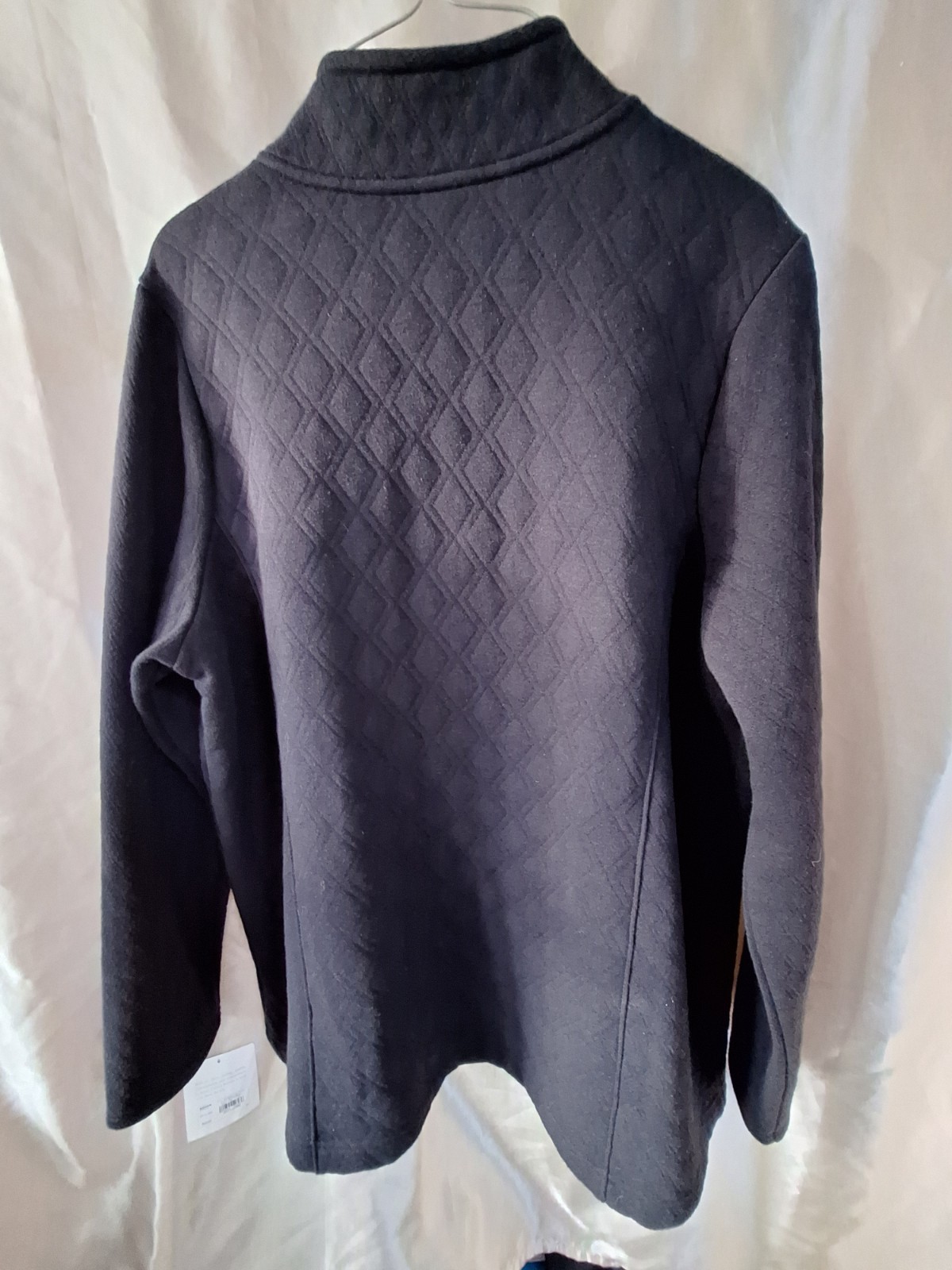 Croft & Barrow Jacket Women’s XXL Quilted Outside Unlined Full Zipper New /WT